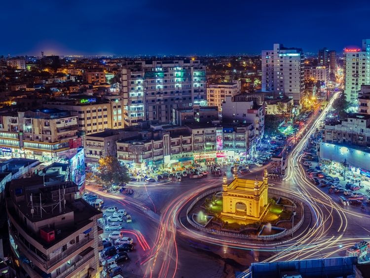 Karachi, known as the Paris of Pakistan, offers a beautiful night view.