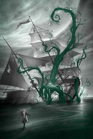 A ship being swallowed by the Verdant Spores