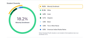 Oshkosh West Demographic of minority count